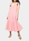 Petite Plume Celeste Sleeveless Gauze Nightgown In Pink