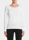 Wolford Aurora Pure Long-sleeve Active Top In White