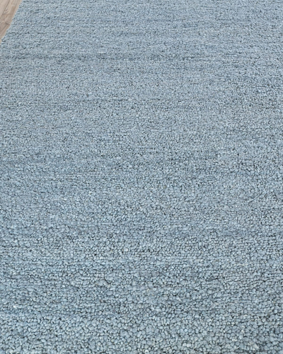 Exquisite Rugs Asheville Hand-loomed Rug, 9' X 12' In Light Blue