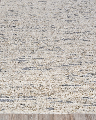 Exquisite Rugs Asheville Hand-loomed Rug, 6' X 9' In Gray/ivory