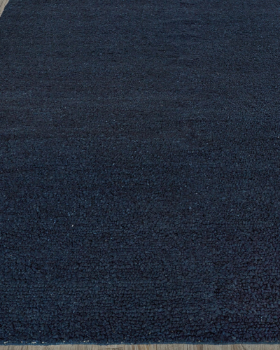 Exquisite Rugs Asheville Hand-loomed Rug, 9' X 12' In Navy Blue