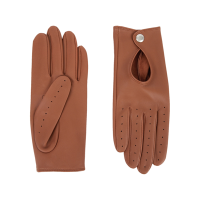 Dents Thruxton Keyhole Leather Driving Gloves In Cognac