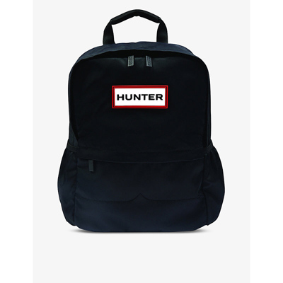 Hunter Original Logo-embellished Nylon Backpack In Black