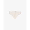 Chantelle Fleurs Tanga Mid-rise Stretch-mesh Briefs In 0jw Soft Pink