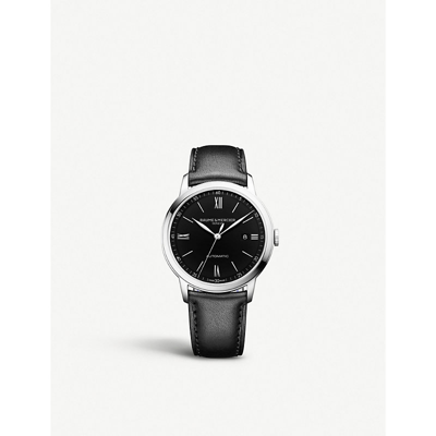 Baume & Mercier Classima Automatic 42mm Stainless Steel And Leather Watch, Ref. No. 10453 In Black