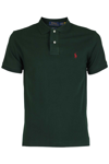 Polo Ralph Lauren Custom Slim Fit Mesh Polo In Verde