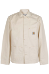 Carhartt Walter Cotton And Linen-blend Canvas Shirt Jacket In Natural