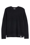Norse Projects Navy Compact Cotton Raffo Sweater In Dark Navy