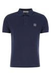 Stone Island Blue Piquet Polo Shirt
