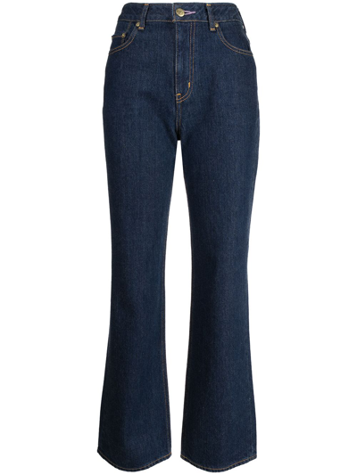 Tu Es Mon Tresor The Amethyst Flared Leg Jeans In Blue | 