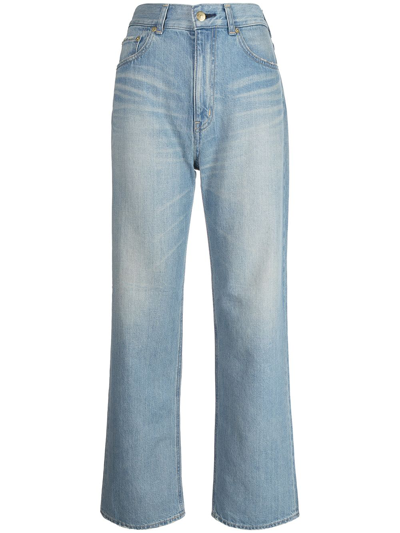 Tu Es Mon Tresor The Amethyst Flare Leg Jeans In Blue