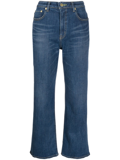 Tu Es Mon Tresor The Peridot 1year Wide-leg Jeans In Blue