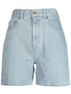 TU ES MON TRESOR THE CORAL HIGH-RISE DENIM SHORTS