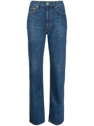 Tu Es Mon Tresor The Labradorite 1year Straight-leg Jeans In Blue