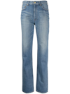 Tu Es Mon Tresor The Labradorite High-rise Slim-leg Jeans In Blue