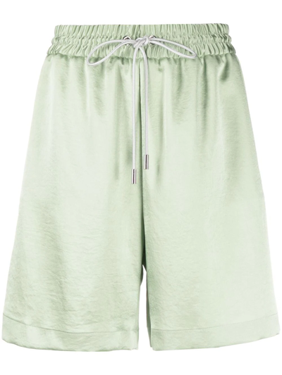 Hugo Boss Drawstring-fastening Waist Shorts In Green