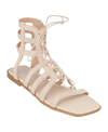 Gc Shoes Womens Squae Man Made Gladiator Sandals In Natural