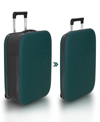 Rollink Flex Vega 22" Hardside Collapsible Carry-on In Dark Green
