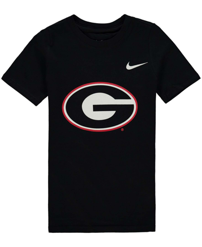Nike Preschool Georgia Bulldogs Logo T-shirt In Black