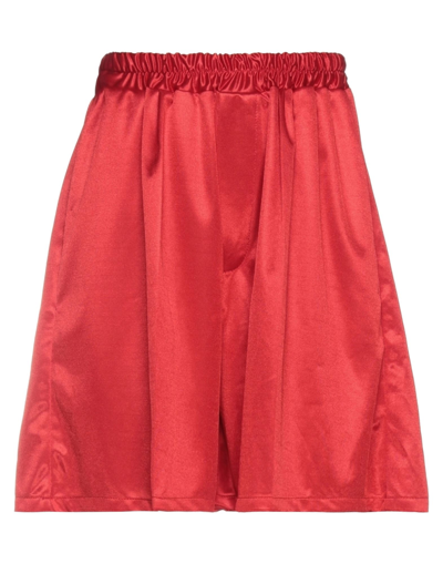 Skill Officine Skill_officine Woman Shorts & Bermuda Shorts Red Size 3 Polyester, Viscose