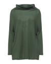 T S T_S WOMAN TURTLENECK MILITARY GREEN SIZE S WOOL, POLYAMIDE