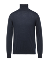 ROBERTO CAVALLI ROBERTO CAVALLI MAN TURTLENECK MIDNIGHT BLUE SIZE XL WOOL, ACRYLIC