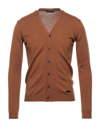 Alessandro Dell'acqua Cardigans In Brown