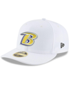 New Era Men's White Baltimore Ravens Alternate Logo Omaha Low Profile 59fifty Fitted Hat In White