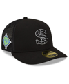 New Era Men's Black Chicago White Sox 2022 Spring Training Low Profile 59fifty Fitted Hat In Black