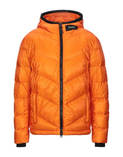 Woolrich Down Jackets In Orange