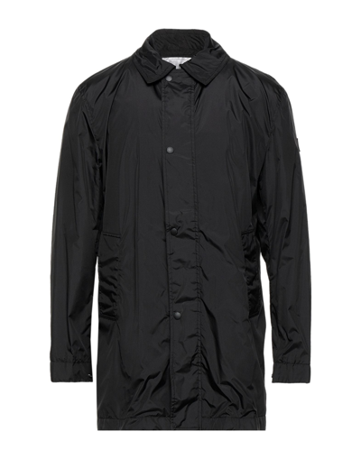 Woolrich Overcoats In Black