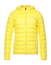 Ea7 Down Jackets In Yellow