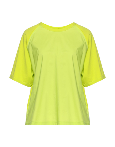 Off T-shirts In Acid Green