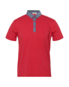 Cashmere Company Polo Shirts In Red