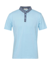 Cashmere Company Polo Shirts In Blue