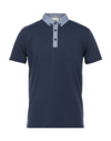 Cashmere Company Polo Shirts In Blue
