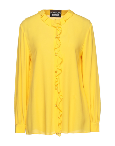 Boutique Moschino Shirts In Yellow