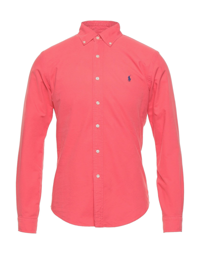 Polo Ralph Lauren Shirts In Coral