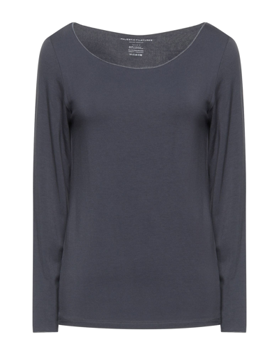 Majestic T-shirts In Slate Blue