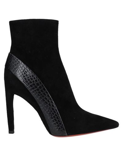 Santoni Ankle Boots In Black