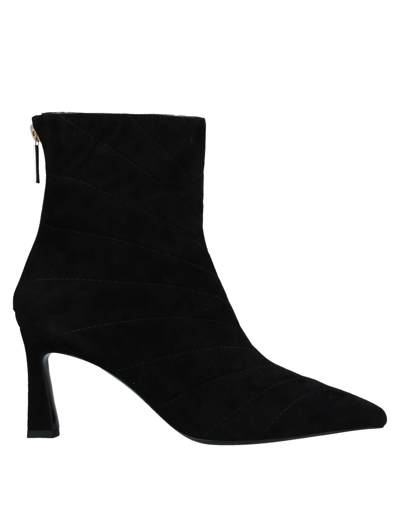 Pollini Ankle Boots In Black