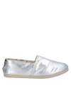 PAEZ PAEZ WOMAN LOAFERS SILVER SIZE 5.5 POLYESTER