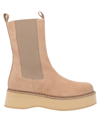 Paloma Barceló Eerin Suede Beatles Boots In Beige