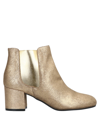 Pollini Ankle Boots In Gold