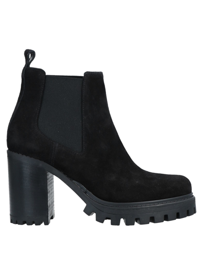 Pollini Ankle Boots In Black