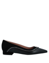 Pollini Ballet Flats In Black