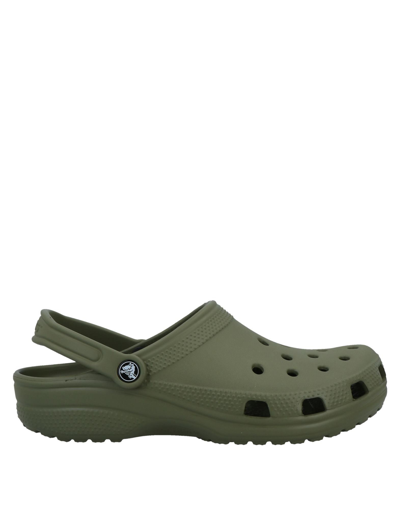 Crocs Classic Mens Army Green Clogs In Khaki