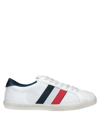 Moncler Ryegrass Leather Sneakers In White