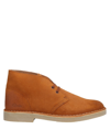 Clarks Originals Ankle Boots In Rust