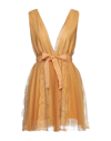 Soallure Short Dresses In Yellow
